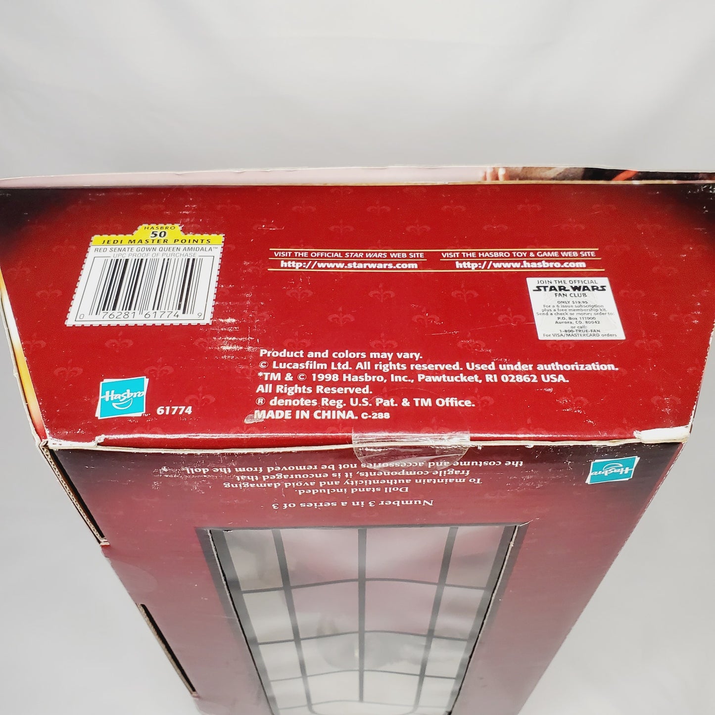 '99 Vintage Star Wars Queen Amidala Natalie Portman Porcelain Doll Hasbro - NIB