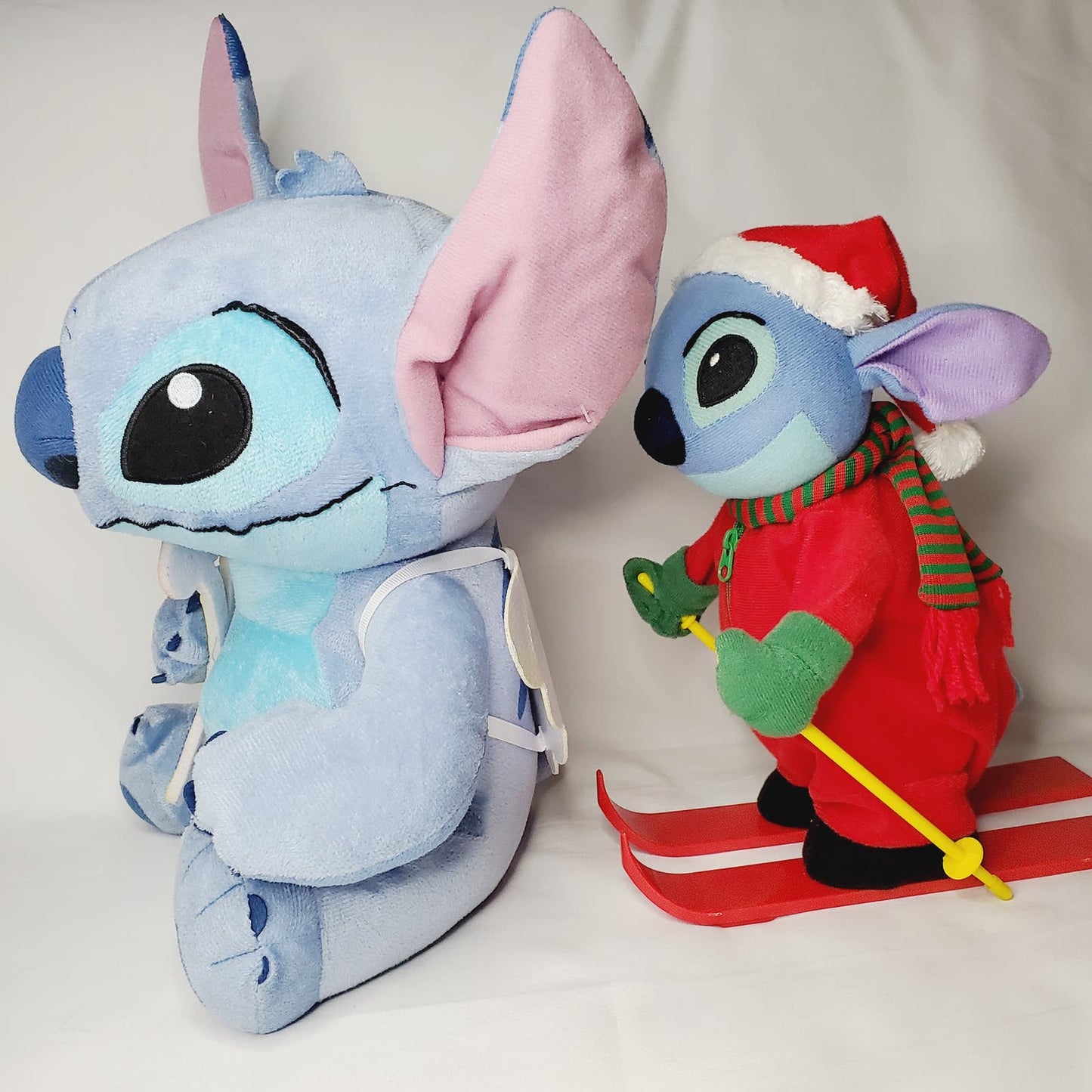 Cupid Valentines Day & Ski Stitches w/ 3 Mini Keychains Disney Plushies-NWOT