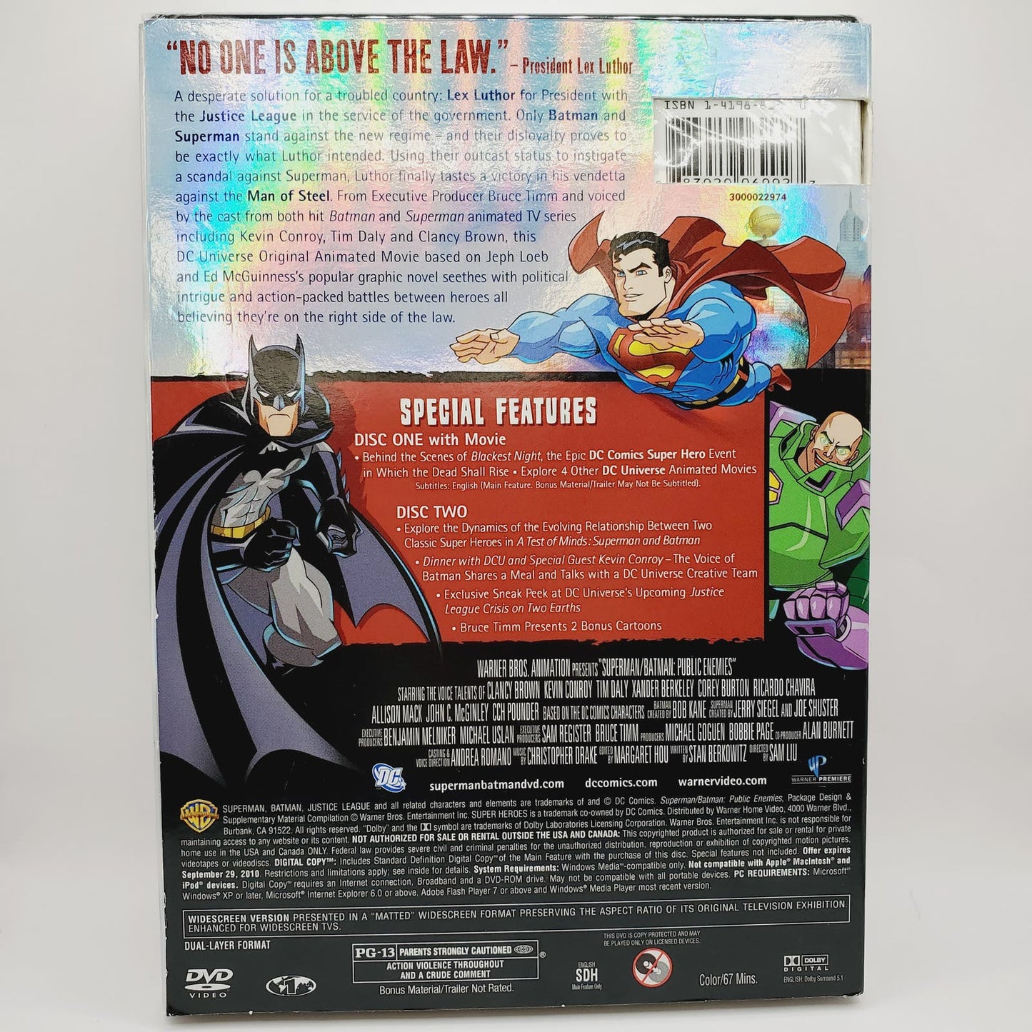 DC Universe Batman DVD Bundle. Warner Brothers Superman Batman-NIP(Unopened)