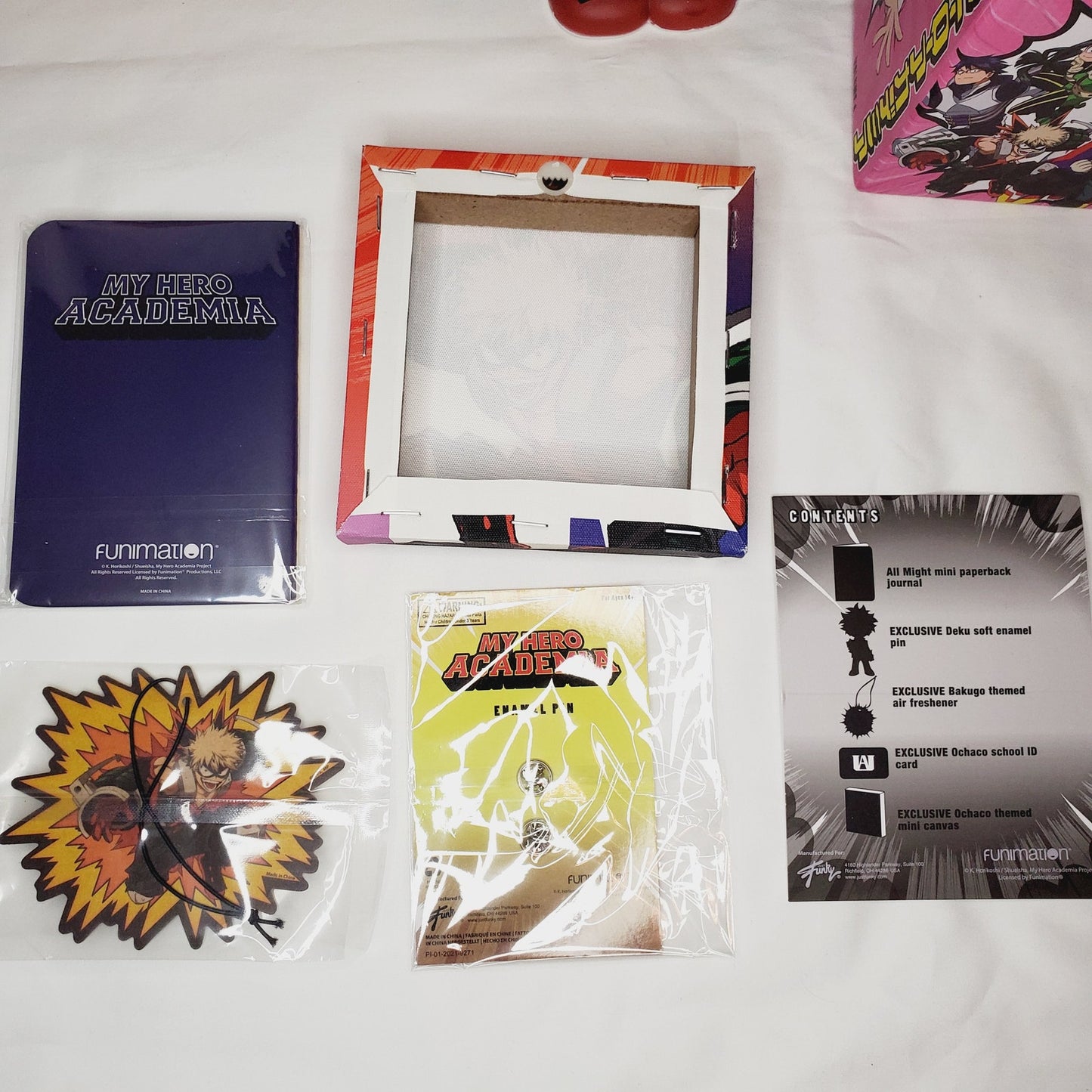 My Hero Academia Bundle! Deku Plastic Piggybank, Vol 4 Funimation "Mystery" Box