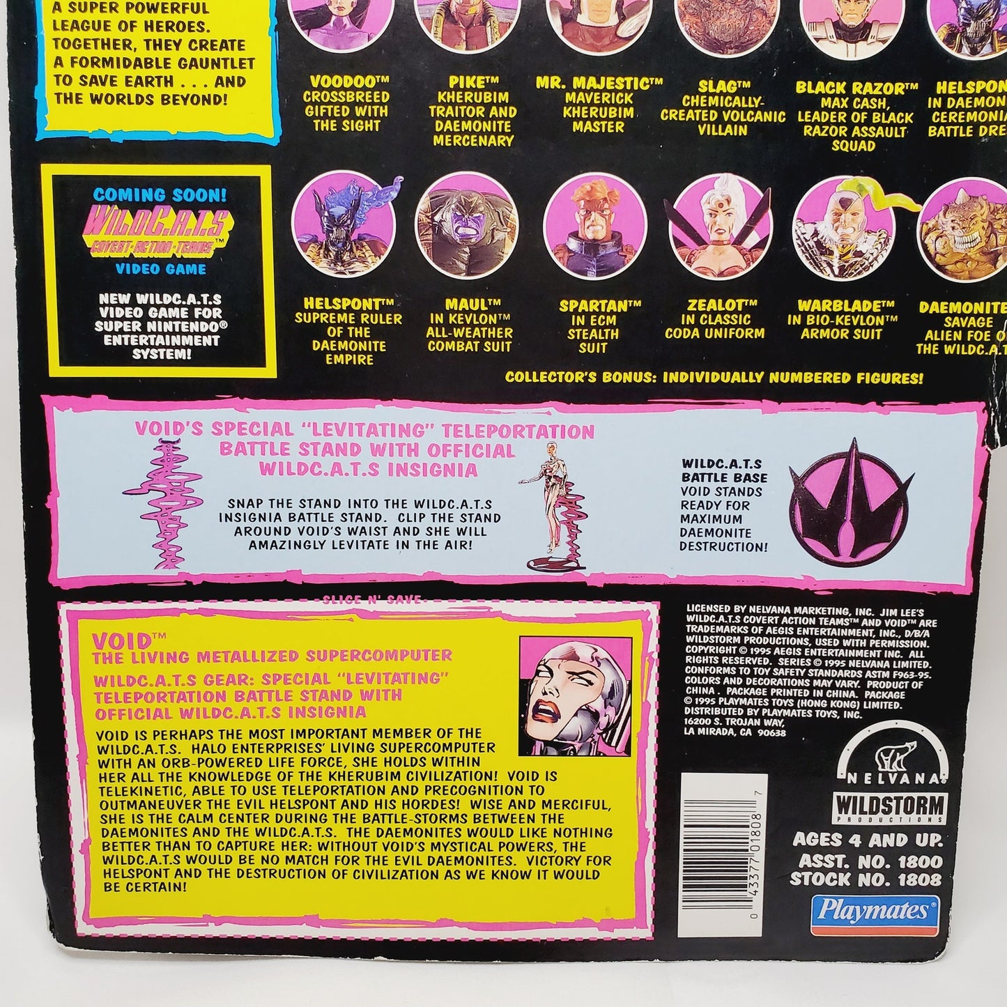 '95 Vintage Wild Cats Void "The Living Supercomputer" Jim Lee Playmate - NIB