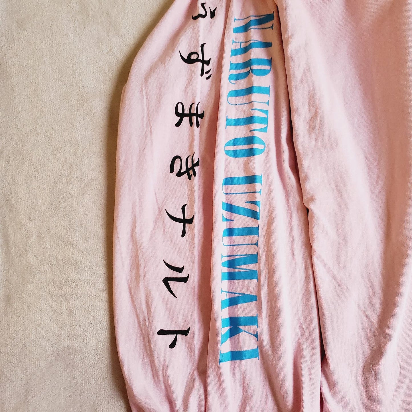 Naruto Uzumaki Shippuden Collection Pink Long Sleeve Small Shirt Unisex - NWOT