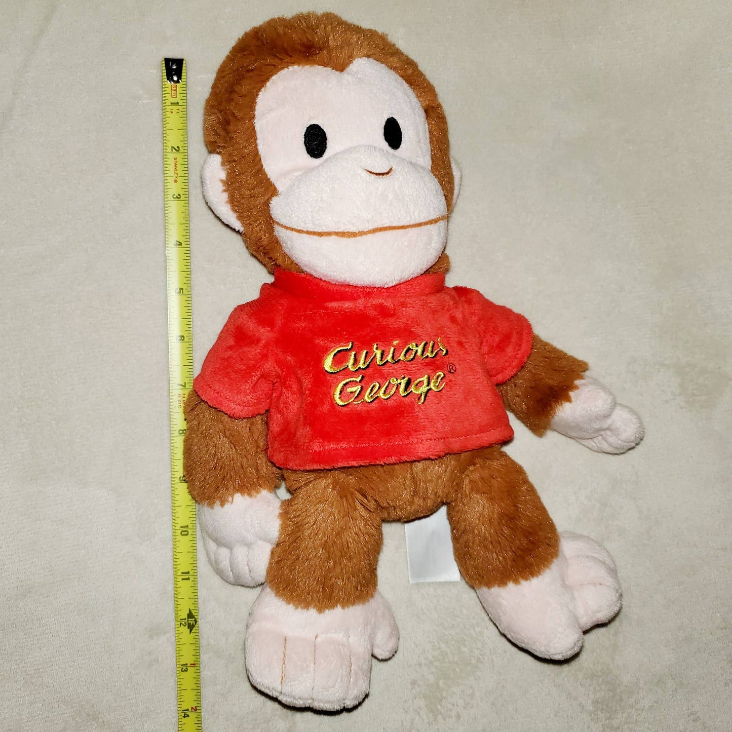 Curious George Animal Adventure 2019 Polyester Fibers 12"x10" Plushy Gift - LNew