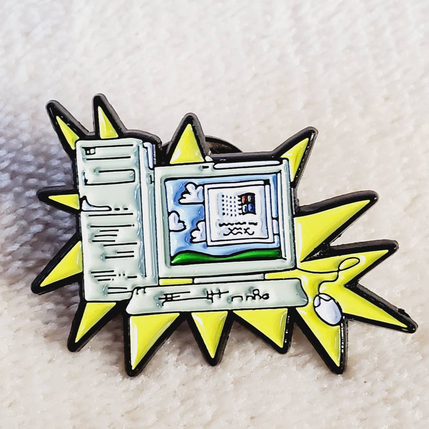90s Tamagotchi "YOU KILL ME!" & Windows Desktop Fashion Lapel Enamel Pins