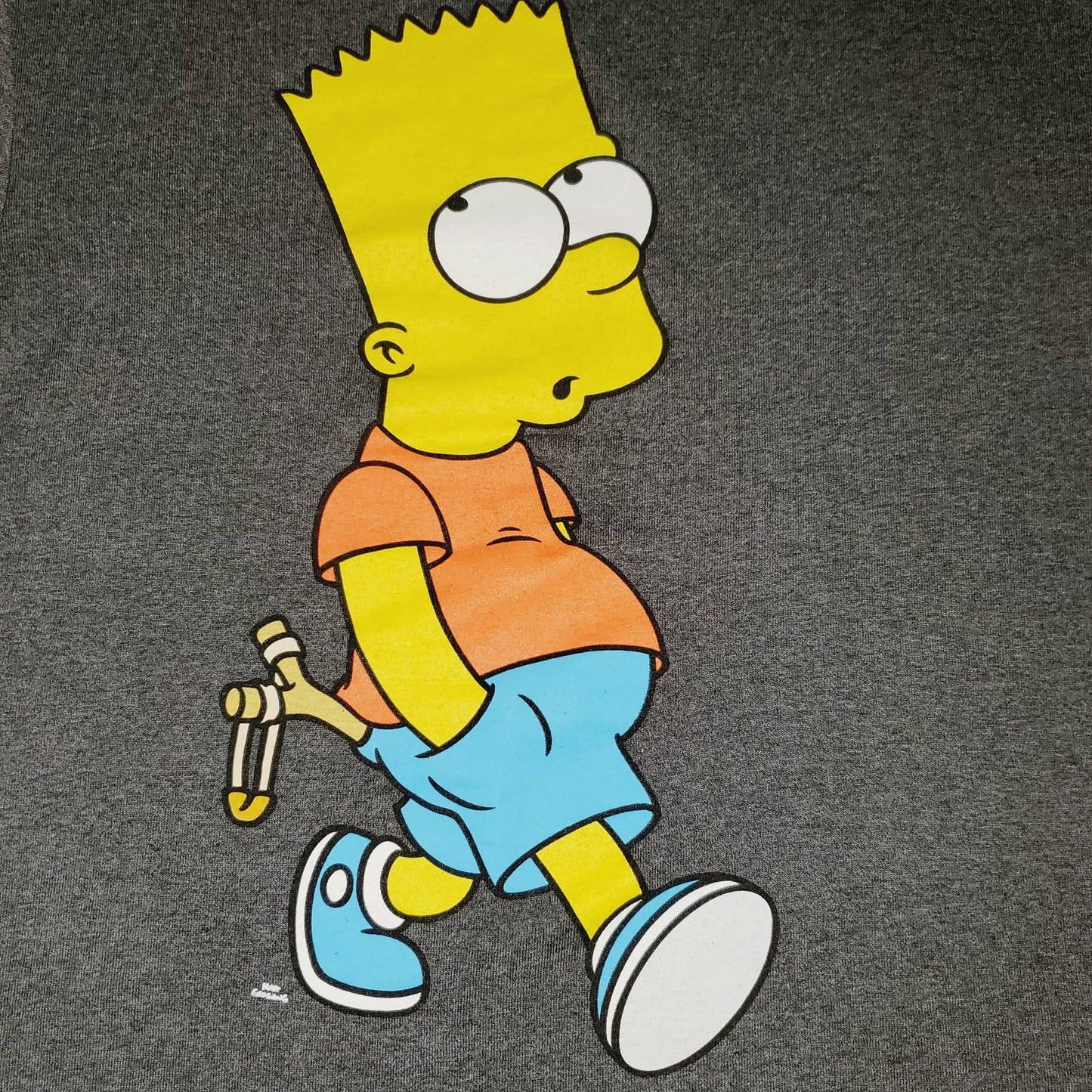 Bart Simpson w/ Slingshot Unisex Large Short Sleeve Graphic Tshirt - NWOT