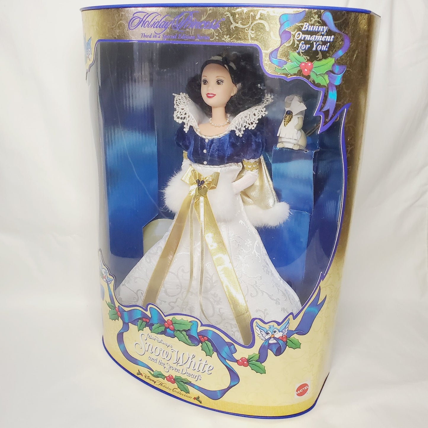 '98 Vintage  Disney Snow White Holiday Princess Collection Barbie Doll Mattel - NIB