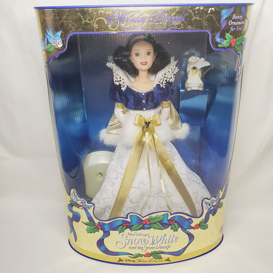 '98 Vintage  Disney Snow White Holiday Princess Collection Barbie Doll Mattel - NIB