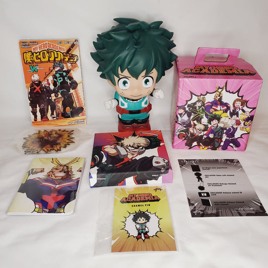 My Hero Academia Bundle! Deku Plastic Piggybank, Vol 4 Funimation "Mystery" Box