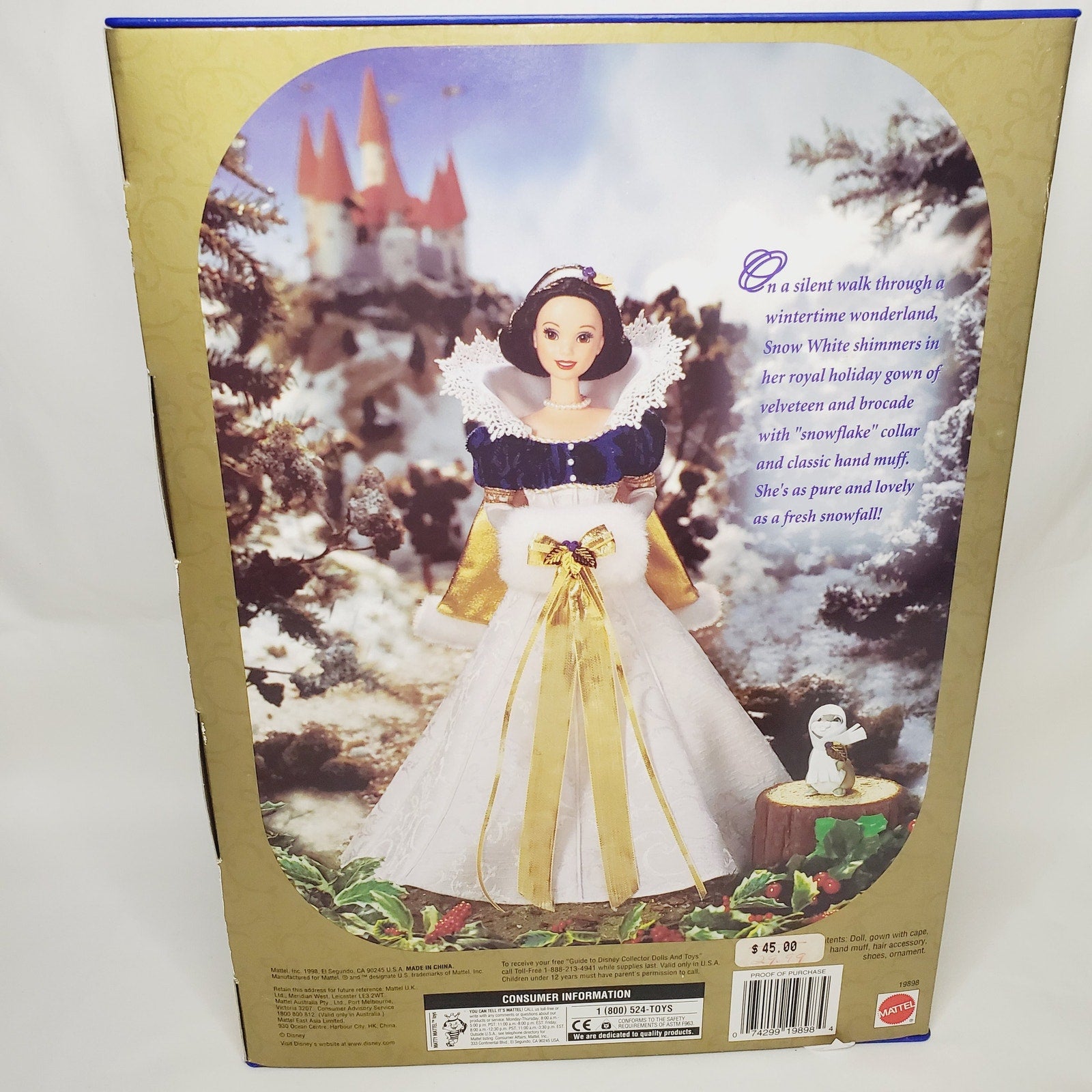 Mattel 1996 Barbie "Barbie As Cinderella" Children's Collector Series Mattel 1996 Barbie "Barbie As Cinderella" Children's Collector Series