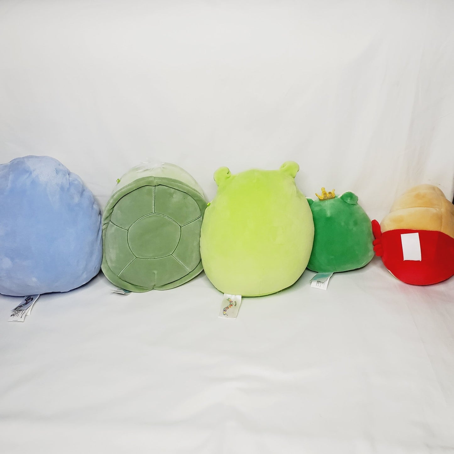 Squishmallows: Helene Sloth, Wendy Frog, Herb Turtle, Indie Crab, Baratelli - LNew