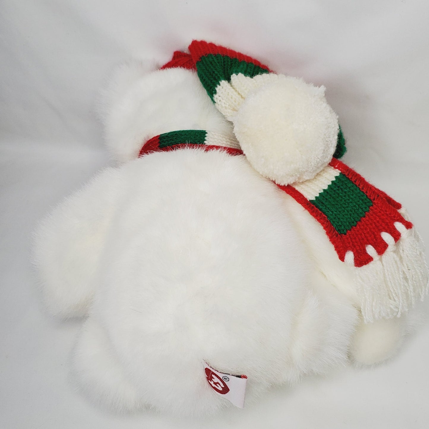 '97 Vintage Adorable TY Holiday Bear in Scarf & Hat Style 5700 15" Stuffed Plush