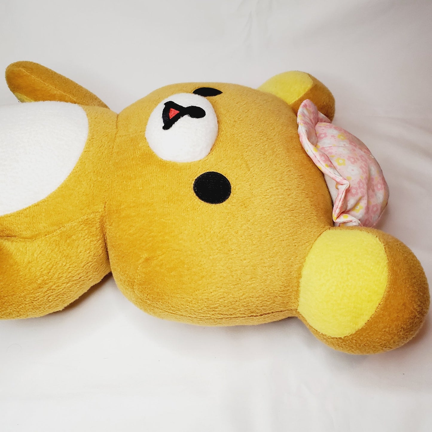 Rilakkuma w/ Flower San-X Happy Picnic Huggable Pillow 19" Plush Bear Toy-NWOT