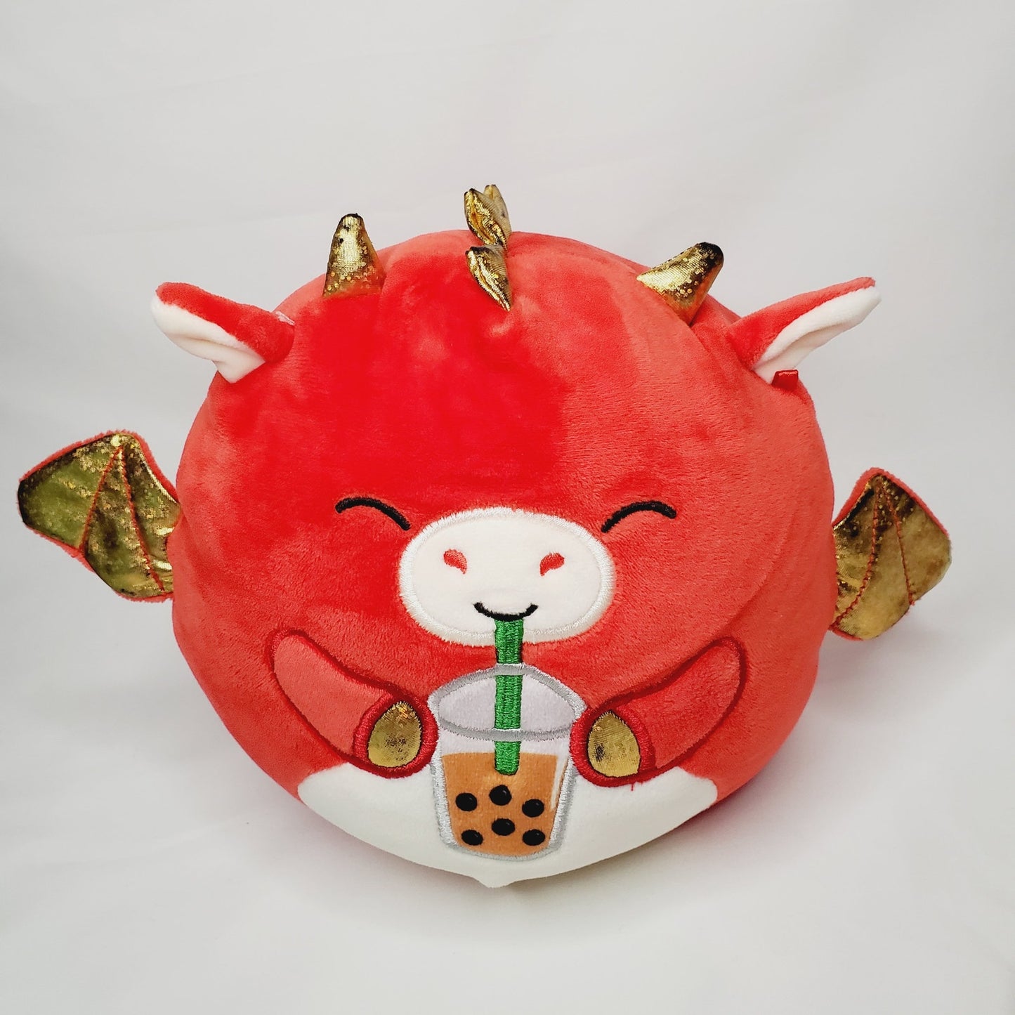 4 Dragon Squishmallows: Luxmen, Baiden, Avrill, Miles. Stuffed Animals. Plushies