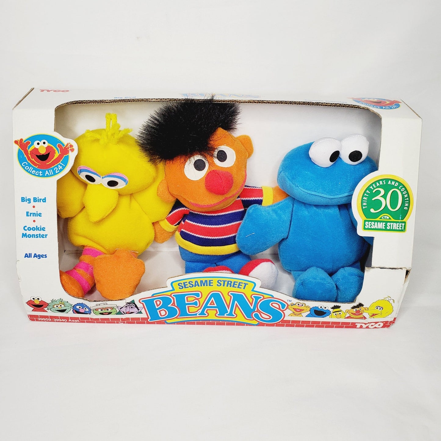 '97 Vintage Sesame Street Beans (beanie babies) Plushes 30 year celebration - NIB