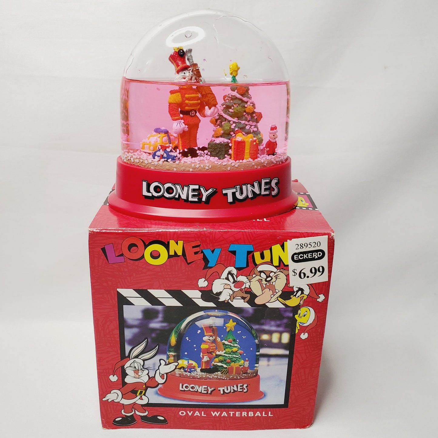 '96 Vintage Looney Tunes Christmas Collectible Ornaments and Snow Globe - NIB&NWT