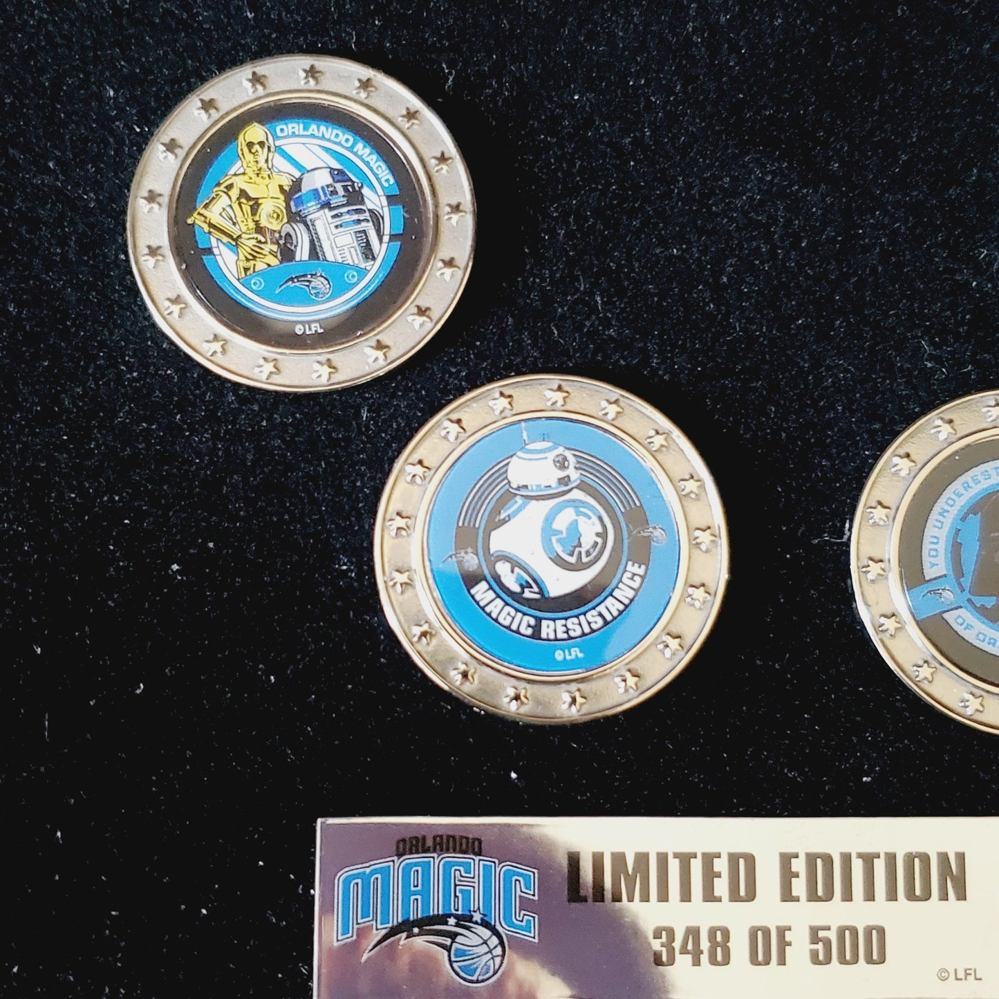 Disney & NBA Orlando Magic Star Wars Night Exclusive Collectors Set 348 of 500