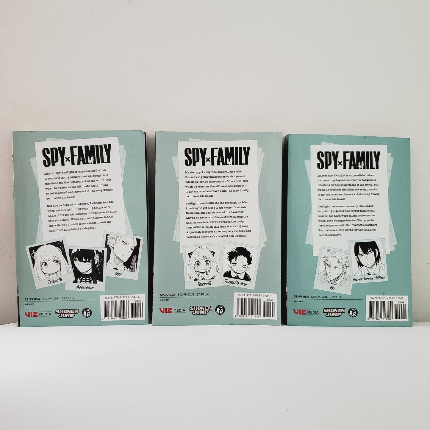 Spy × Family Manga 1-3 Collection Set Tatsuya Endo. Loid, Yor, Anya. Family comedy