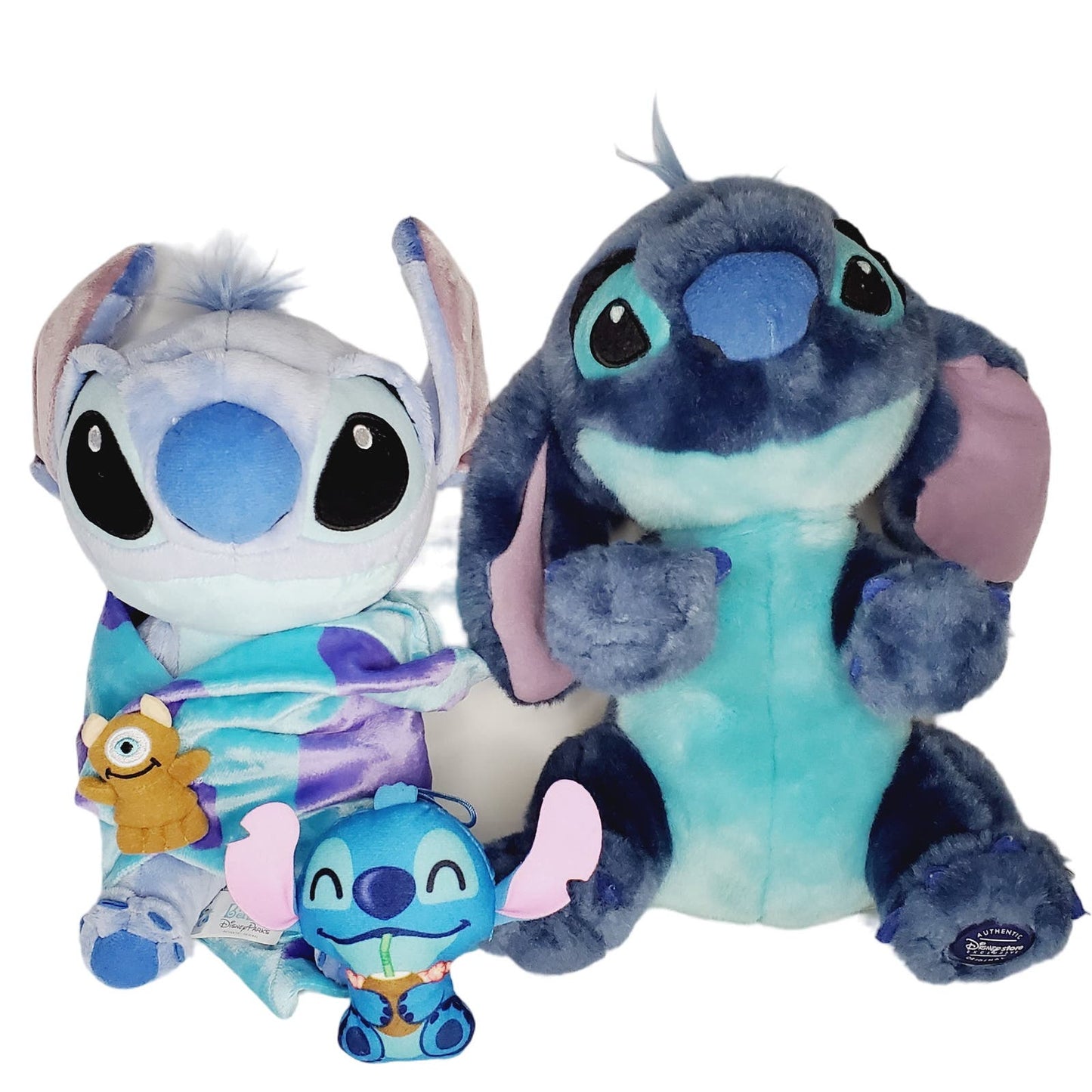 Disney Stitch, Baby Stitch, Keychain W/ Coconut Plush Stuffed Animal Bundle-NWOT