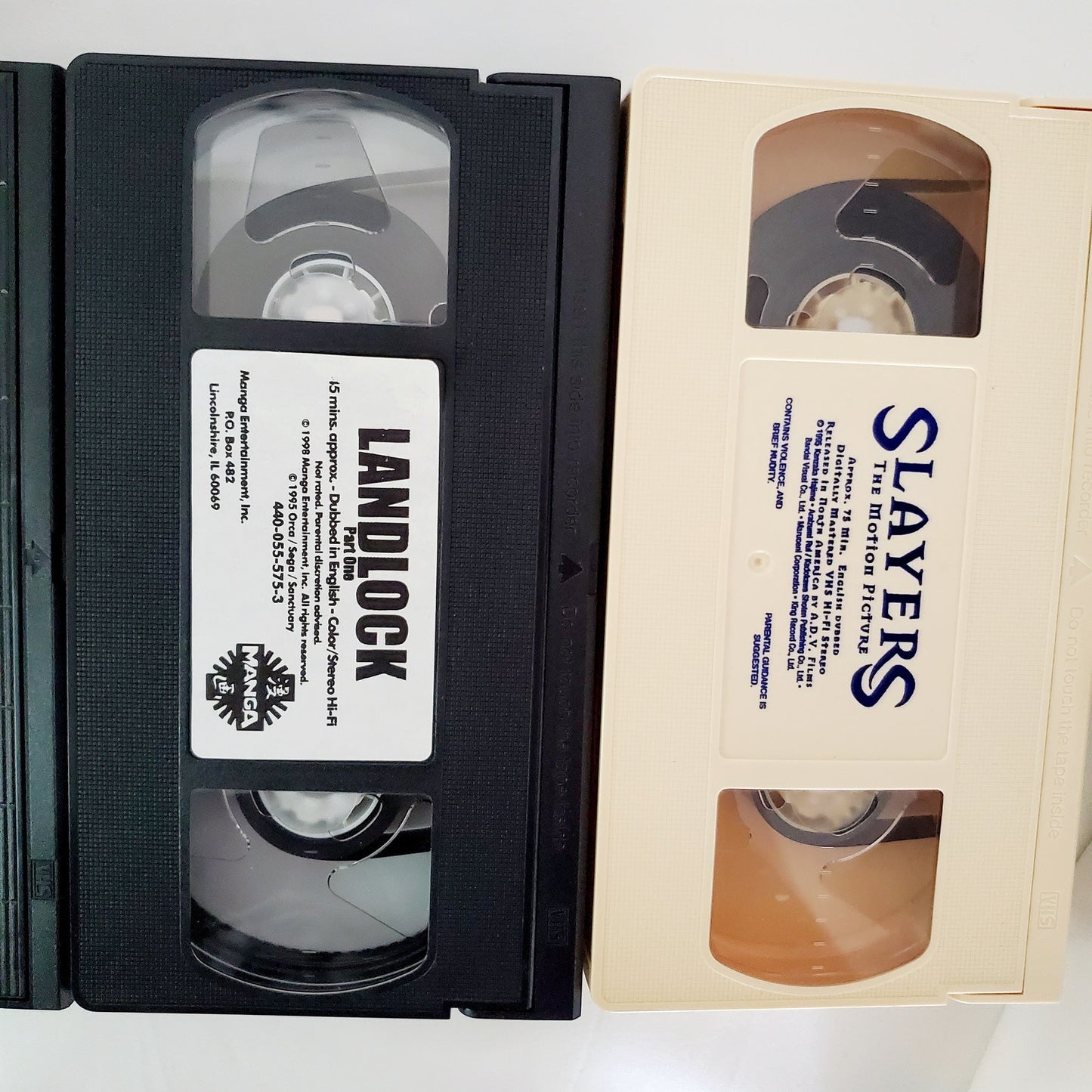 80s & 90s Anime VHS Bundle. Red Hawk, Robotech, Landlock, Slayers. Vintage-Tested