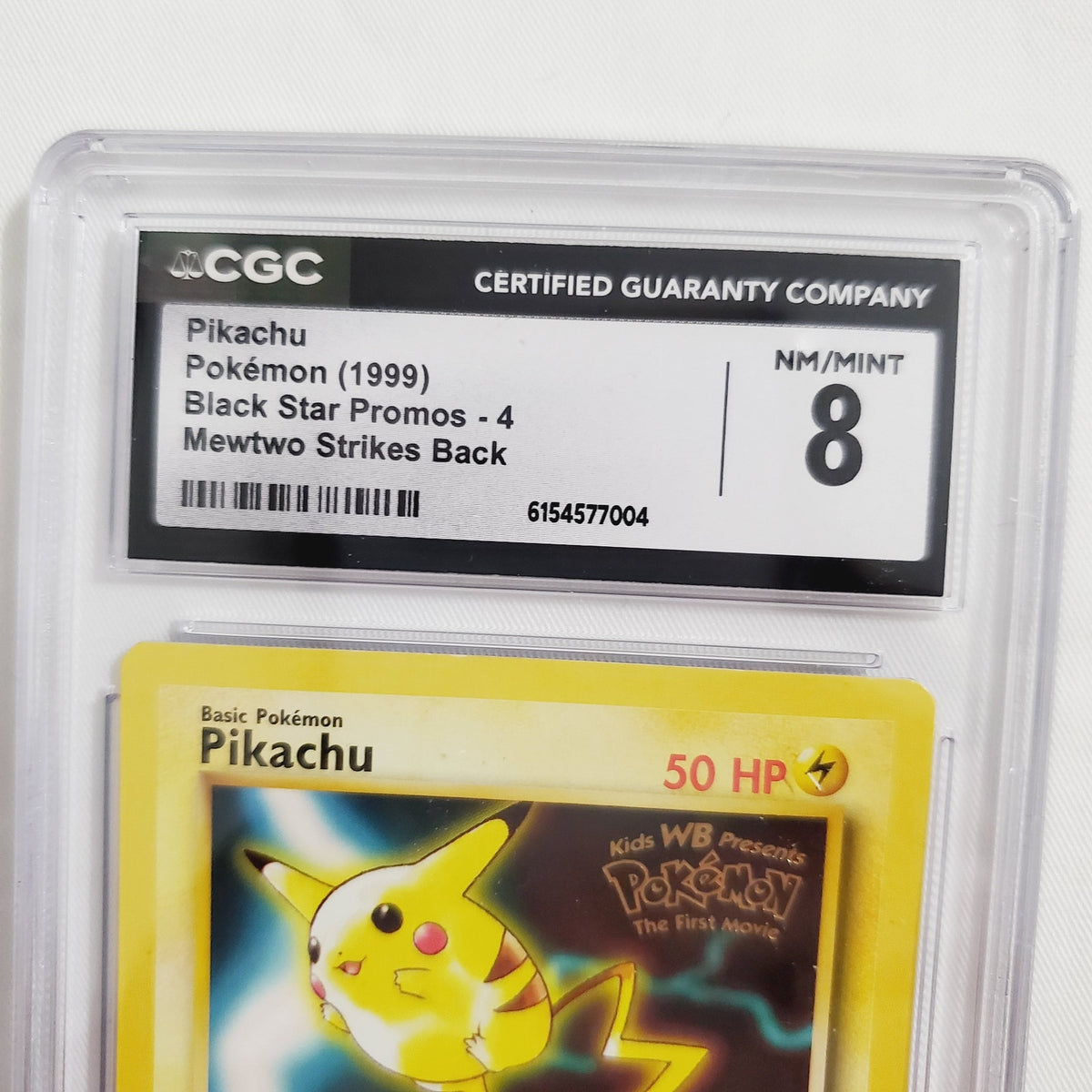 '99 Pikachu: Black Star Movie Promo Pokemon CGC Graded 8 EXMT+ Vintage