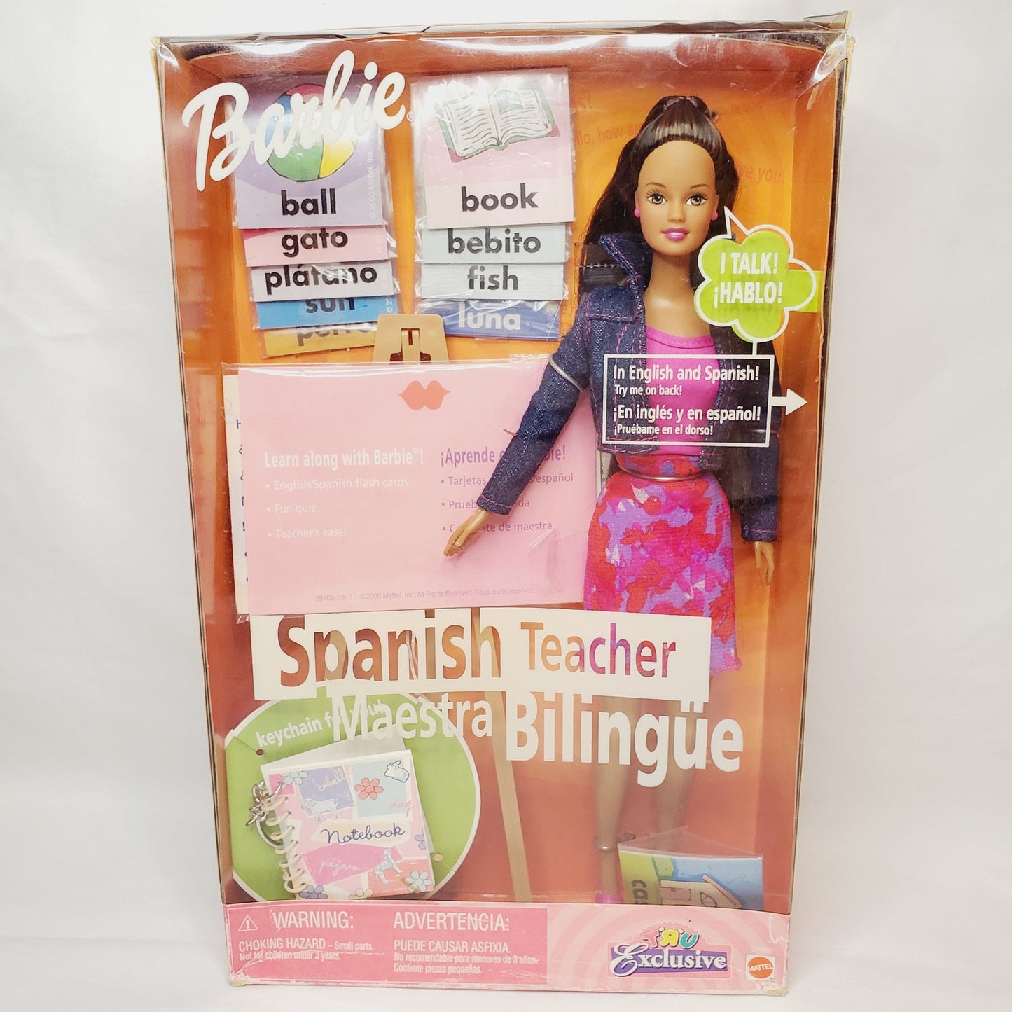 00s Vintage Unopened Spanish Teacher Bilingual Barbie Toys R Us Exclusive Tested