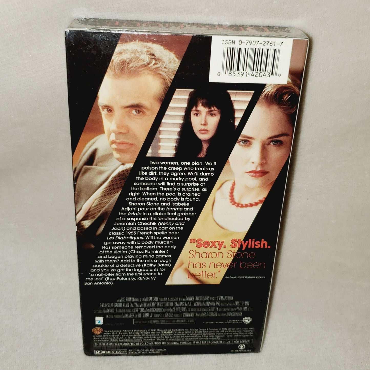 '96 Vintage Diabolique Murder Mystery Suspense Thriller VHS WB - NIP(Sealed)