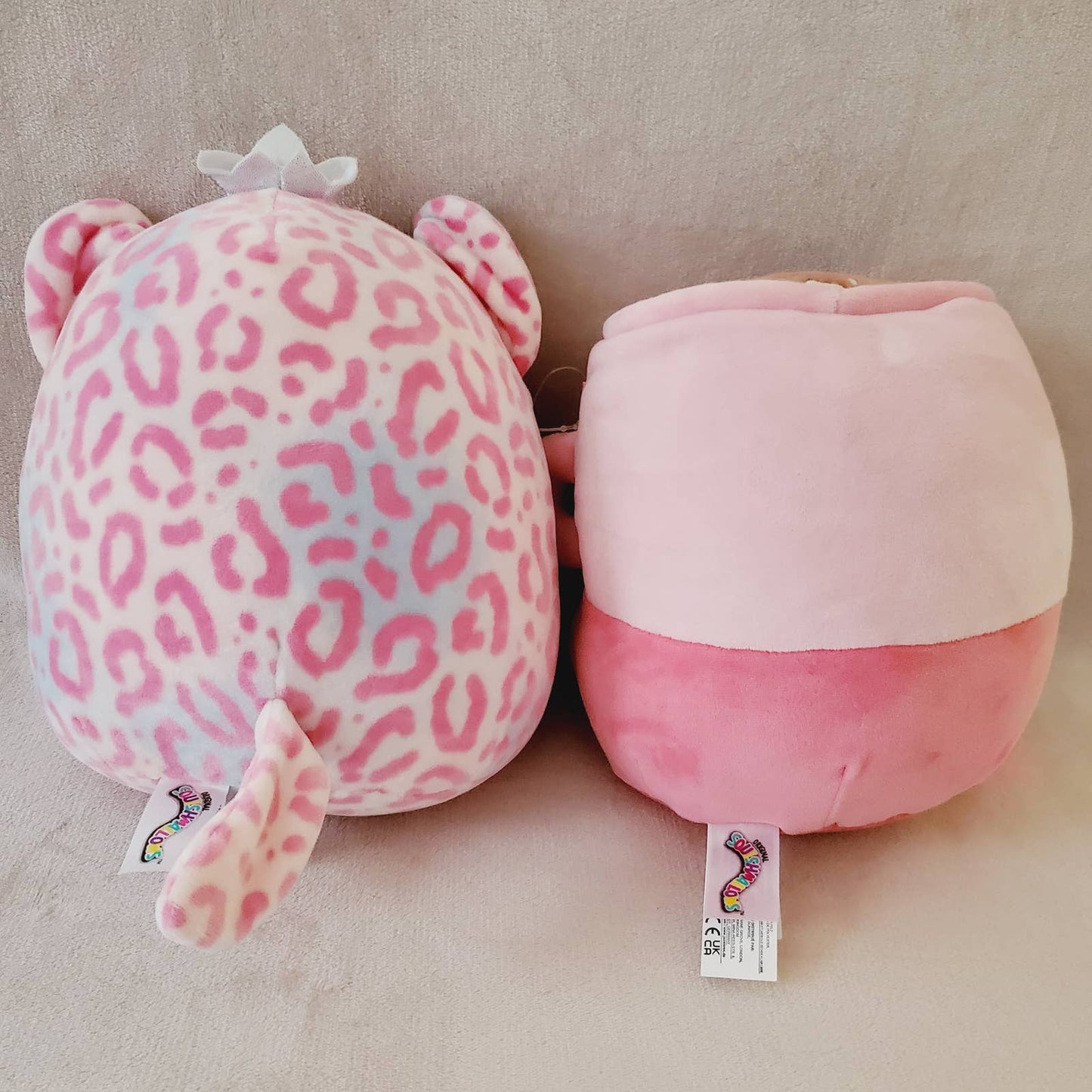 Squishmallow Pink Bundle! Brandi the Cheetah Queen & Emergy the Latte. Gift - NWOT