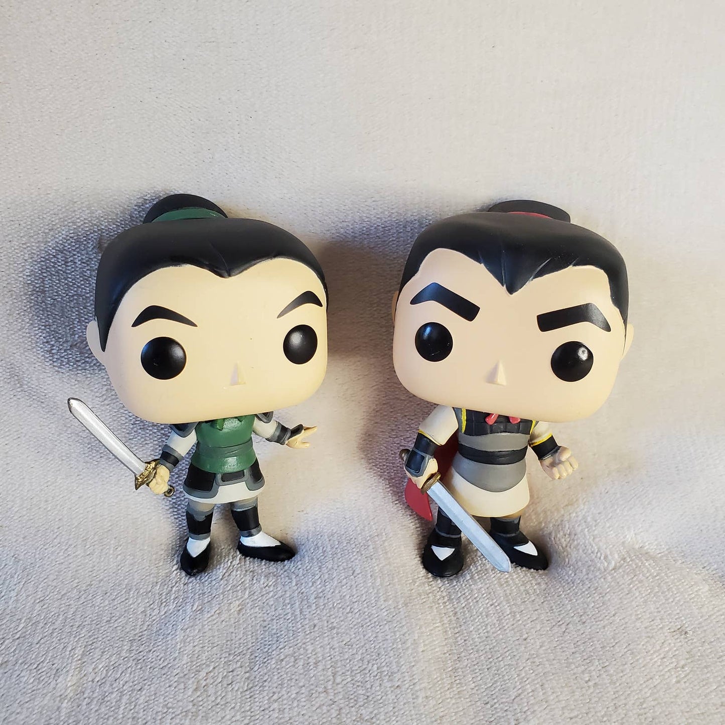 Disney Mulan as Soldier Ping & Li Shang Funko Pop Vinyl. Both loose. Gift - NWOT