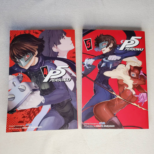 Persona 5 Vol. 4-5 English Graphic Novel Bundle. 2017 Sega Hisato Murasaki - NWT