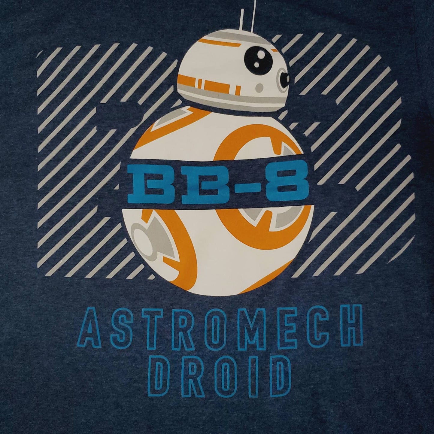 Star Wars Disney BB-8 Astromech Droid Navy Blue Short Sleeve Unisex T-shirt