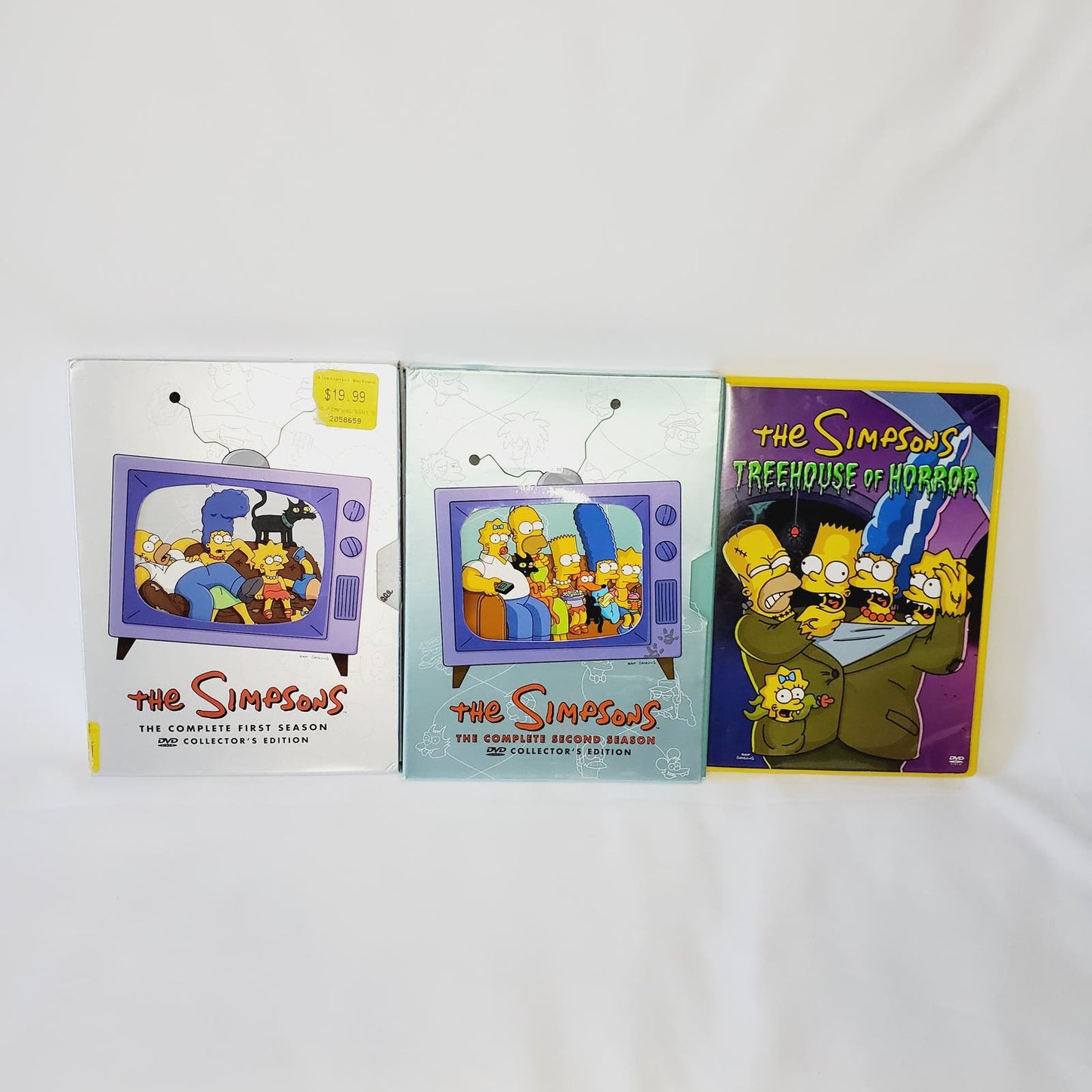 Simpsons Bundle! Universal Plush SLH, Treehouse 5-8 & S1-2 DVD Sets, Maggie Toy