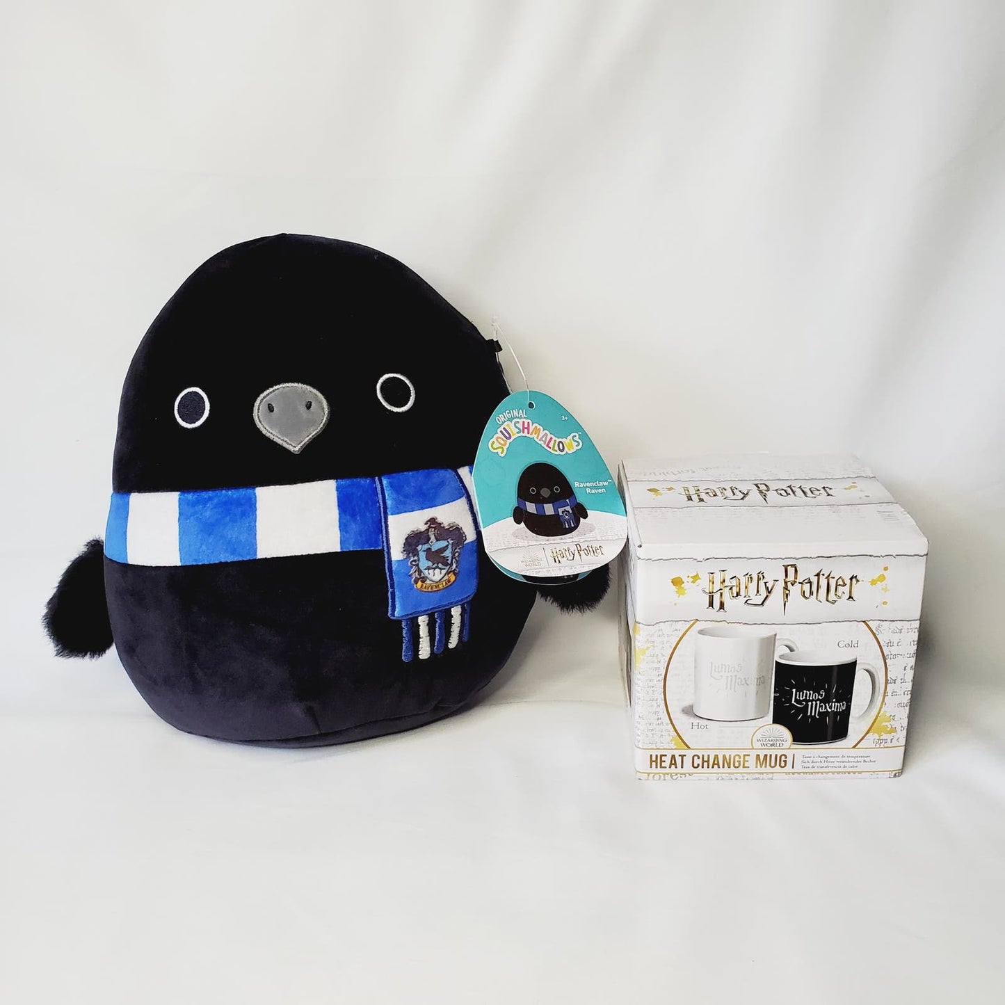 Harry Potter Ravenclaw Squishmallow & Heat Changing Mug "Lumos Maxima"-NWT