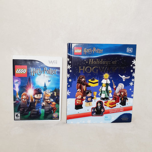 Harry Potter Lego Bundle. Lego HP Wii & Holidays at Hogwarts Christmas Hardback