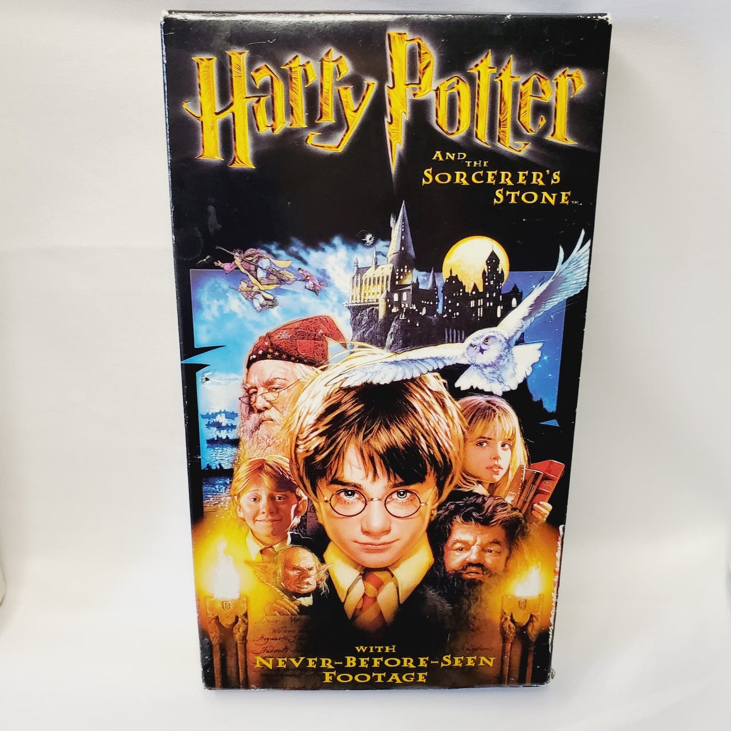 Harry Potter Bundle. Universal HP Wands, VHS, Magical Places Coloring, Glass Cup