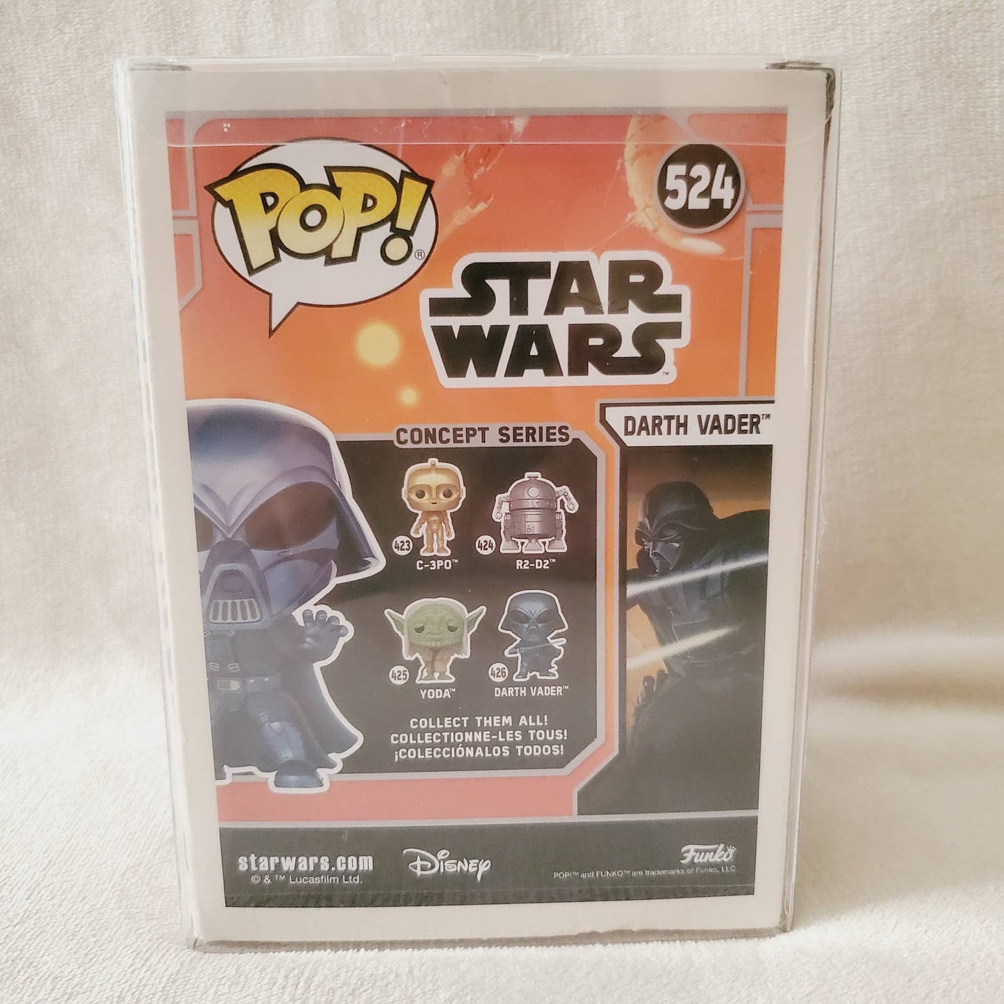 Disney Star Wars Darth Vader Pop w/ Box Protector '22 Disney Parks Exclusive Funko