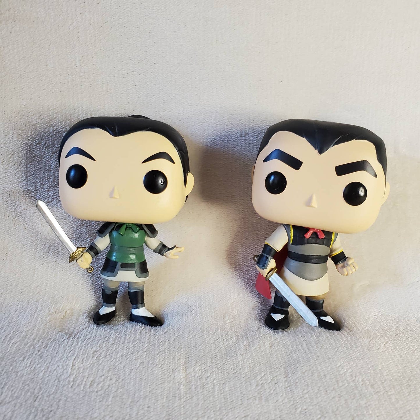 Disney Mulan as Soldier Ping & Li Shang Funko Pop Vinyl. Both loose. Gift - NWOT