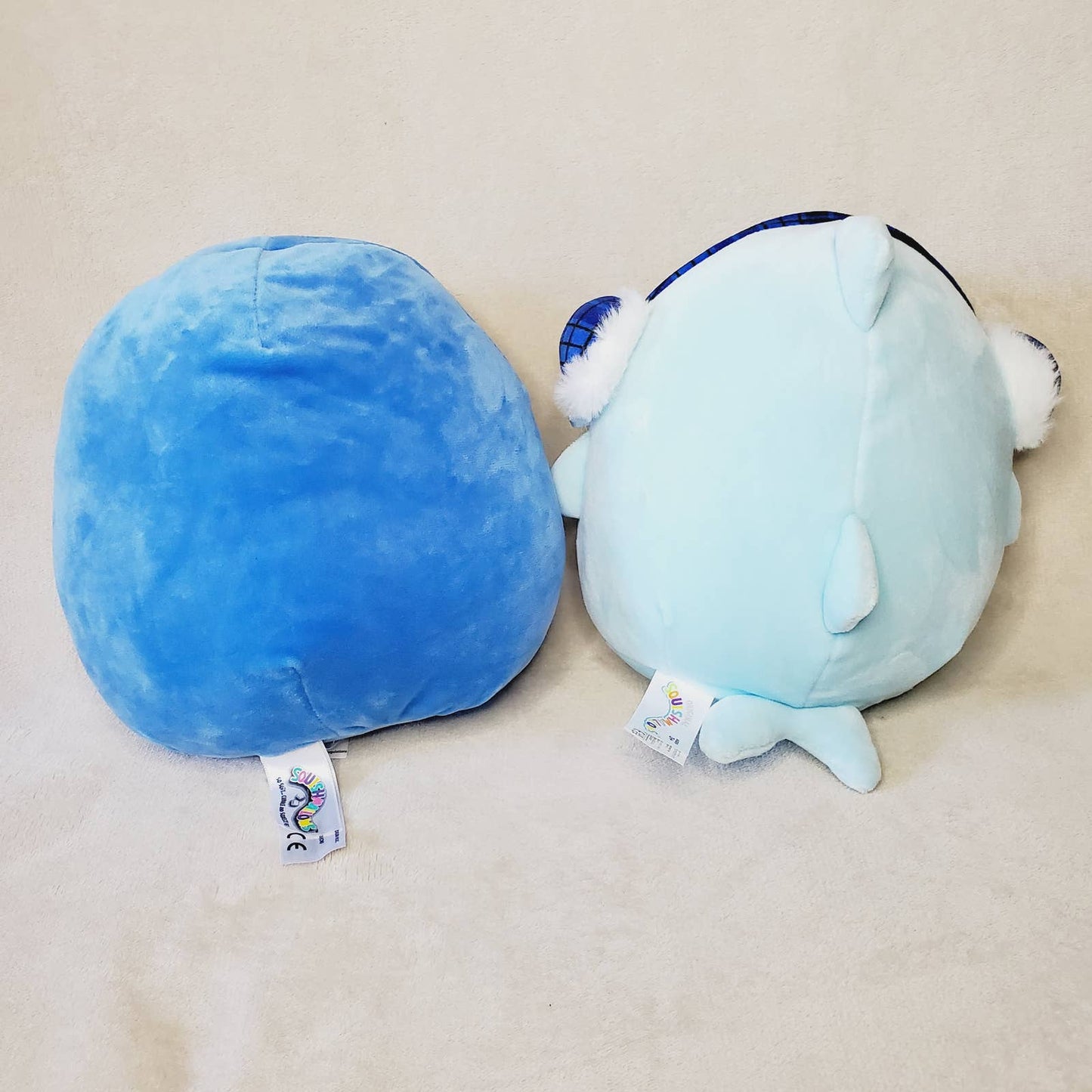 Squishmallow Bundle! Puff the Penguin & Sharon the Shark. Machine washable - NWOT