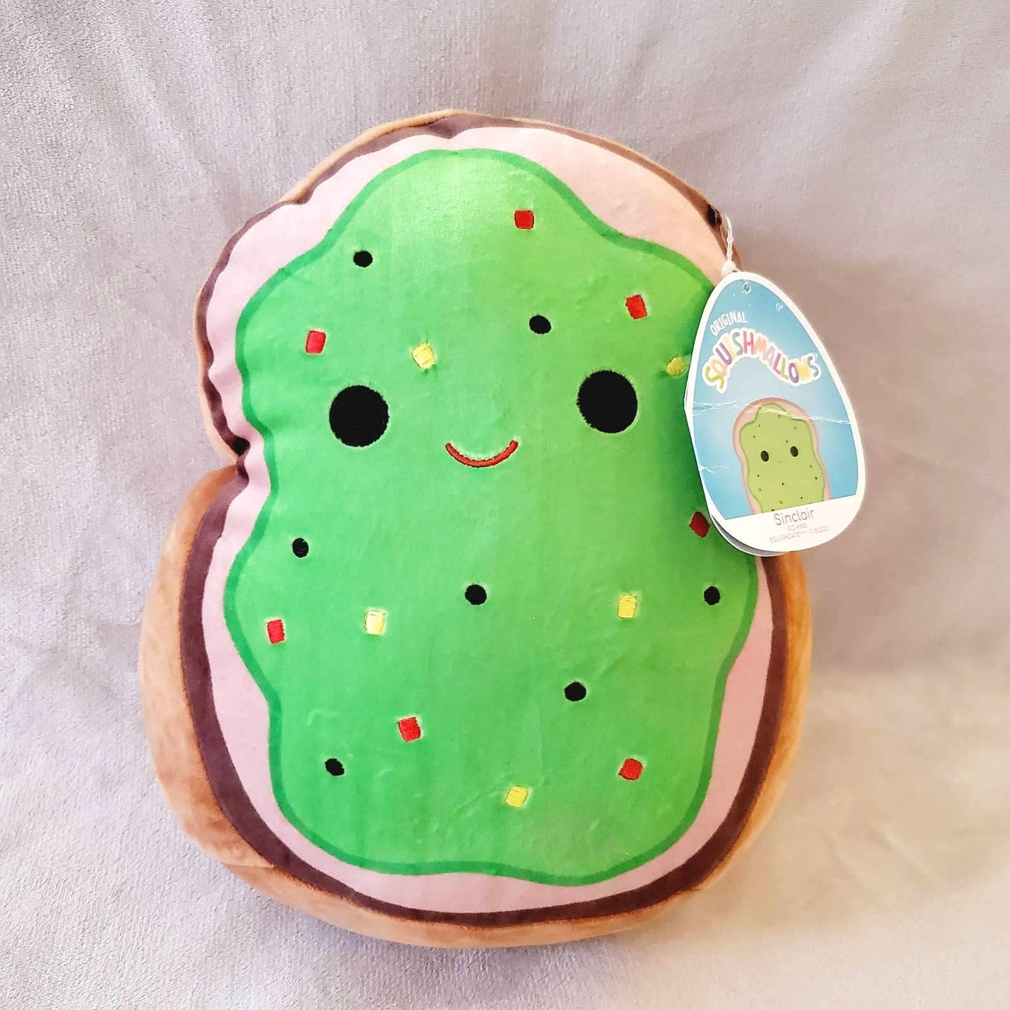 Squishmallow Sinclair the Avocado Toast NWT Large KellyToy. Super Soft Snuggler - NWOT