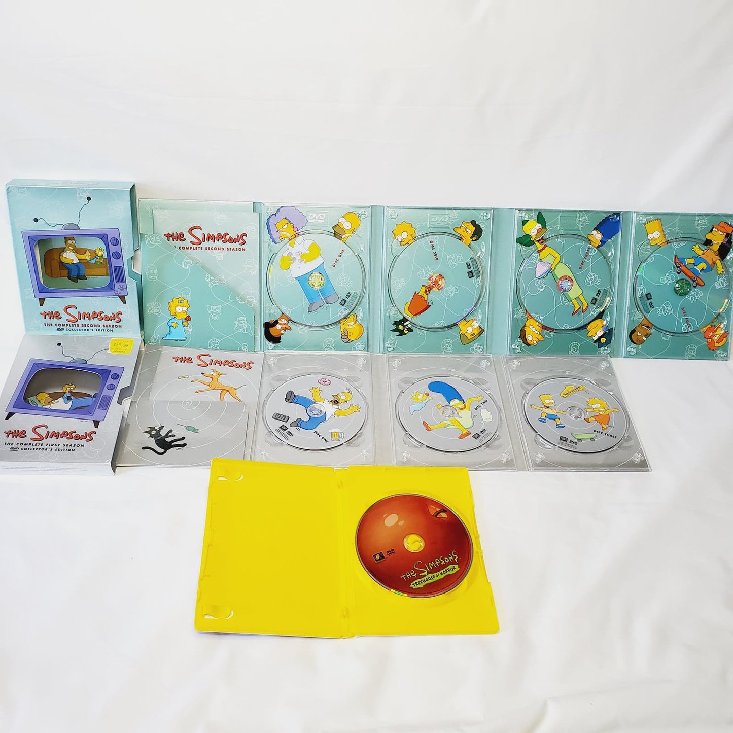 Simpsons Bundle! Universal Plush SLH, Treehouse 5-8 & S1-2 DVD Sets, Maggie Toy